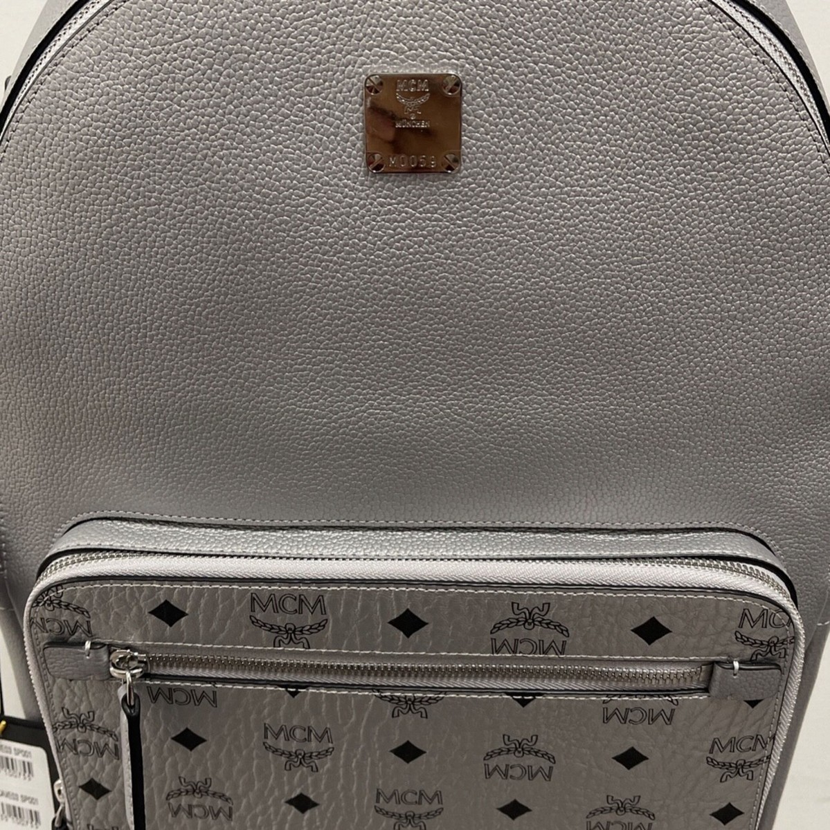 NWT MCM Stark Medium Sea Turtle Visetos Leather Multifunction Bookbag Backpack mmkcave04jh001-8809735102018-  main image 4