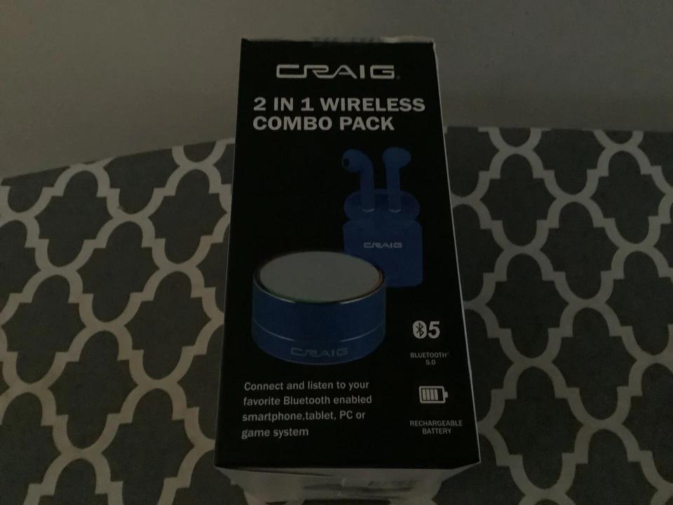 CRAIG 2合1无线组合包带蓝色真无线耳塞 — 第 3/4 张图片