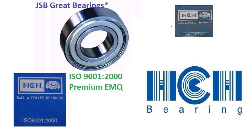 (2) 6000-ZZ ball bearing Premium HCH shields 6000 2Z 6000-2Z bearings ABEC3