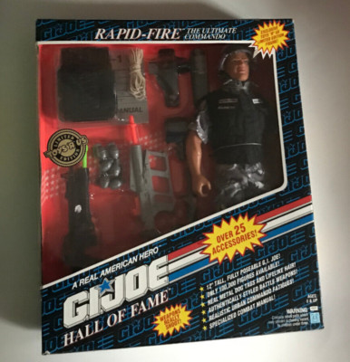 GI JOE HALL OF FAME 12'' RAPID FIRE ULTIMATE COMMANDO TOYS R US LTD EDITION NEW