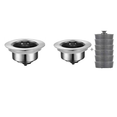 3 in 1 Kitchen Sink Drain Strainer & Stopper Combo Stopper Drain Pop Up Sink