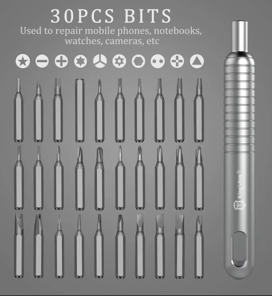 Kit de herramientas de reparación de teléfono móvil para iPhone 5,6S 7 8 Plus iPad, 30 piezas XS MAX PRO 11 12 Foto 2 de 4