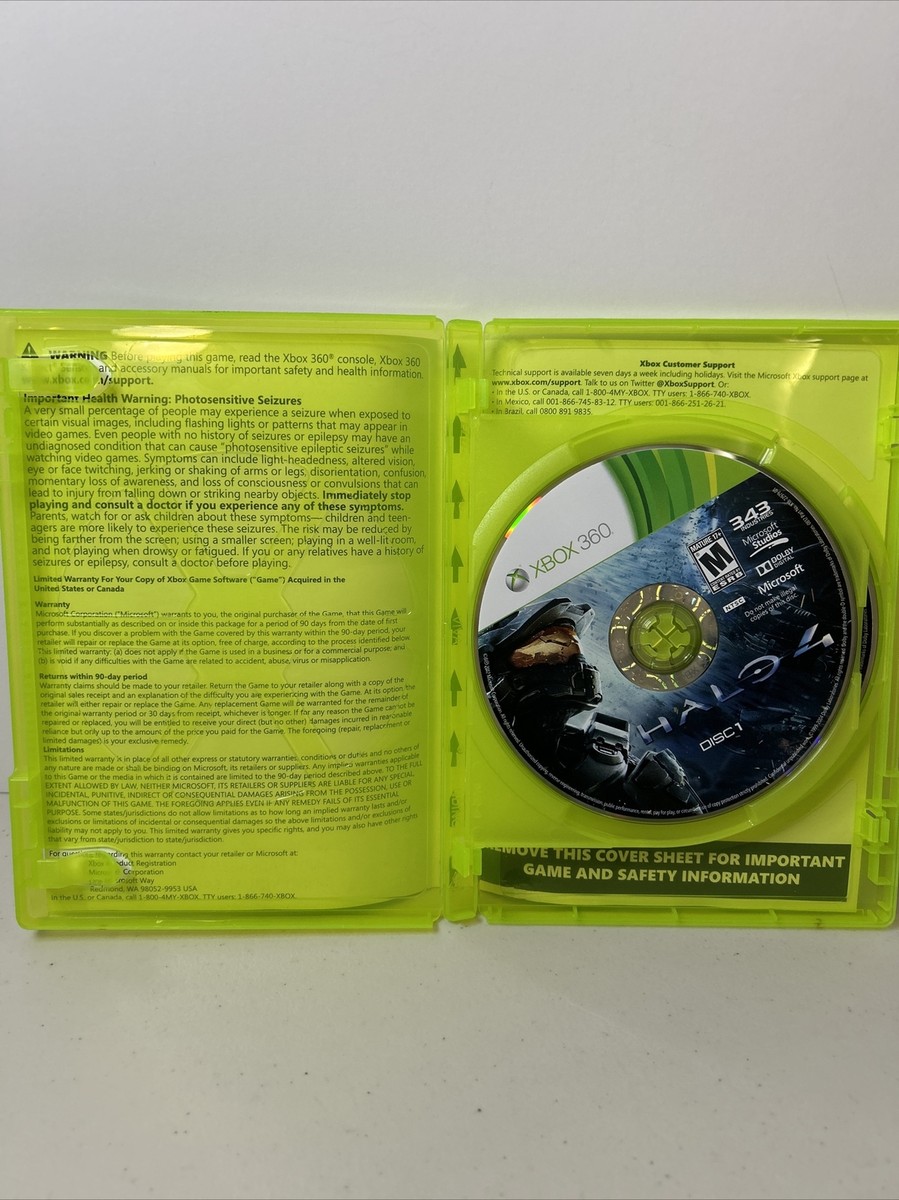 HALO 4 Not Packaged for Individual Sale Resale Edition Xbox HALO 4 Not Packaged for Individual Sale Resale Edition Xbox