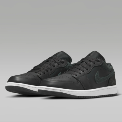 Size 7.5 - Air Jordan 1 SE Low Black Elephant for sale online | eBay