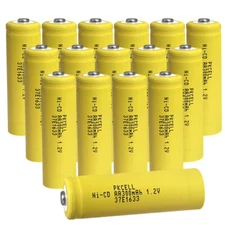 16PCS AA 300mAh Ni-Cd Ni-Cad 1.2V Rechargeable Batteries for Garden Solar Lights