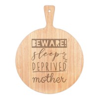 Beware Schlaf Deprived Mutter Pizza Brett Paddel Holz Muttertag Mutter Lustig
