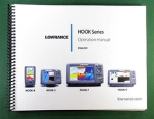 Lowrance HOOK Series Instruction Manual: Full Color 60 Pages & Clear Covers