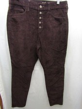 WOMENS UNIVERSAL THREAD HIGH RISE SKINNY PLUM CORDUROY PANTS SIZE 8 INSEAM 29"