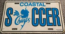 Coastal Carolina University Soccer Booster License Plate Chants South Carolina
