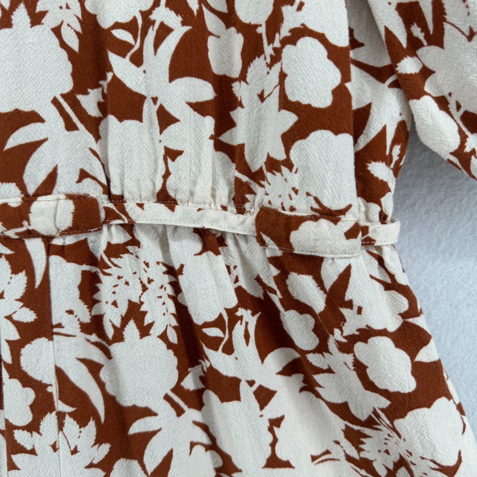 UNIVERSAL THREAD Jumpsuit XS Button Up Floral Puf… - image 8