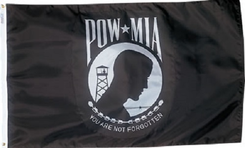 3x5 Ft POW MIA Flag – 2-Ply Nylon – Made In USA – Grommets For Hanging