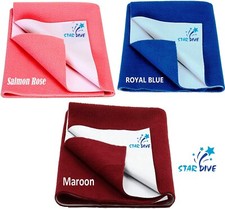 Blue Dark Red Baby Bed Protecting Water Absorbing Baby Dry sheet
