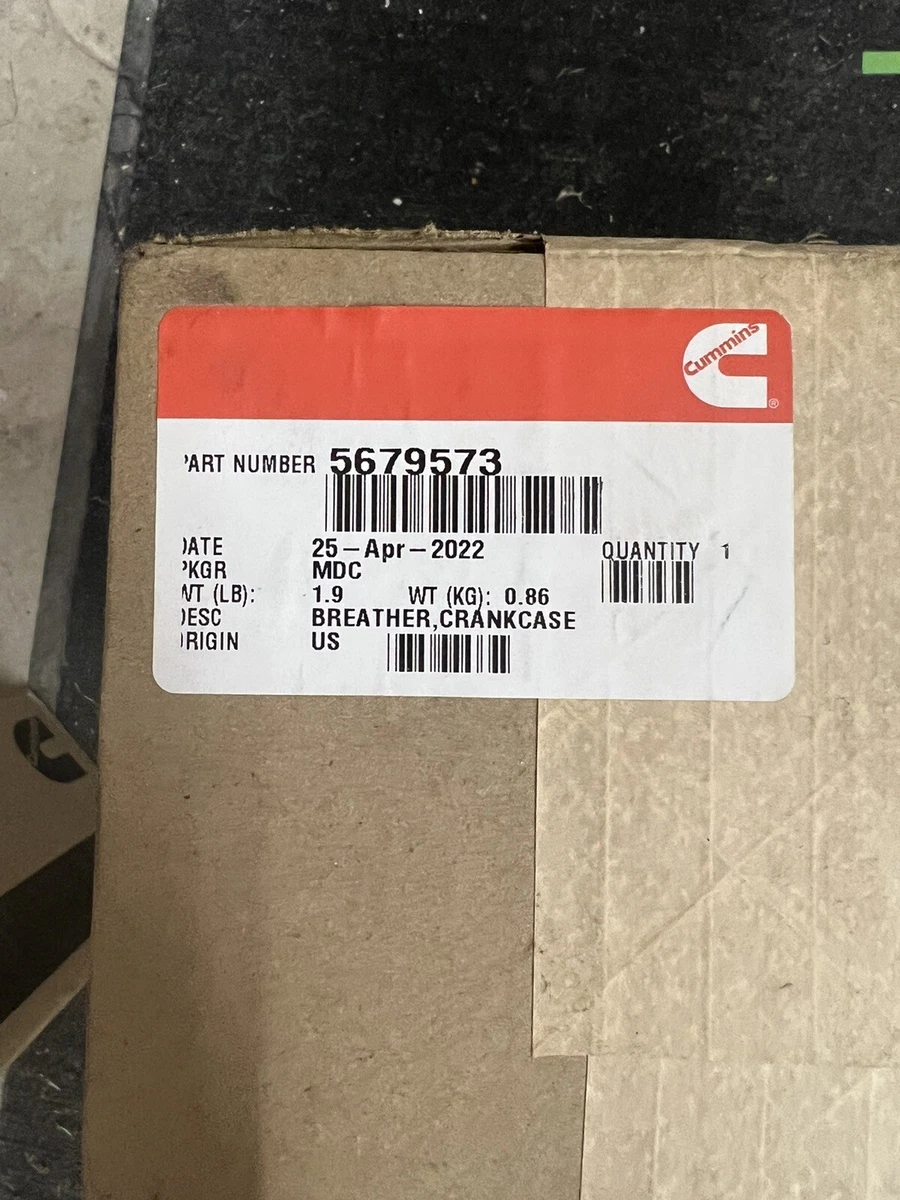 Cummins BREATHER,CRANKCASE 5417366 ORIGINAL. 5679573 | eBay