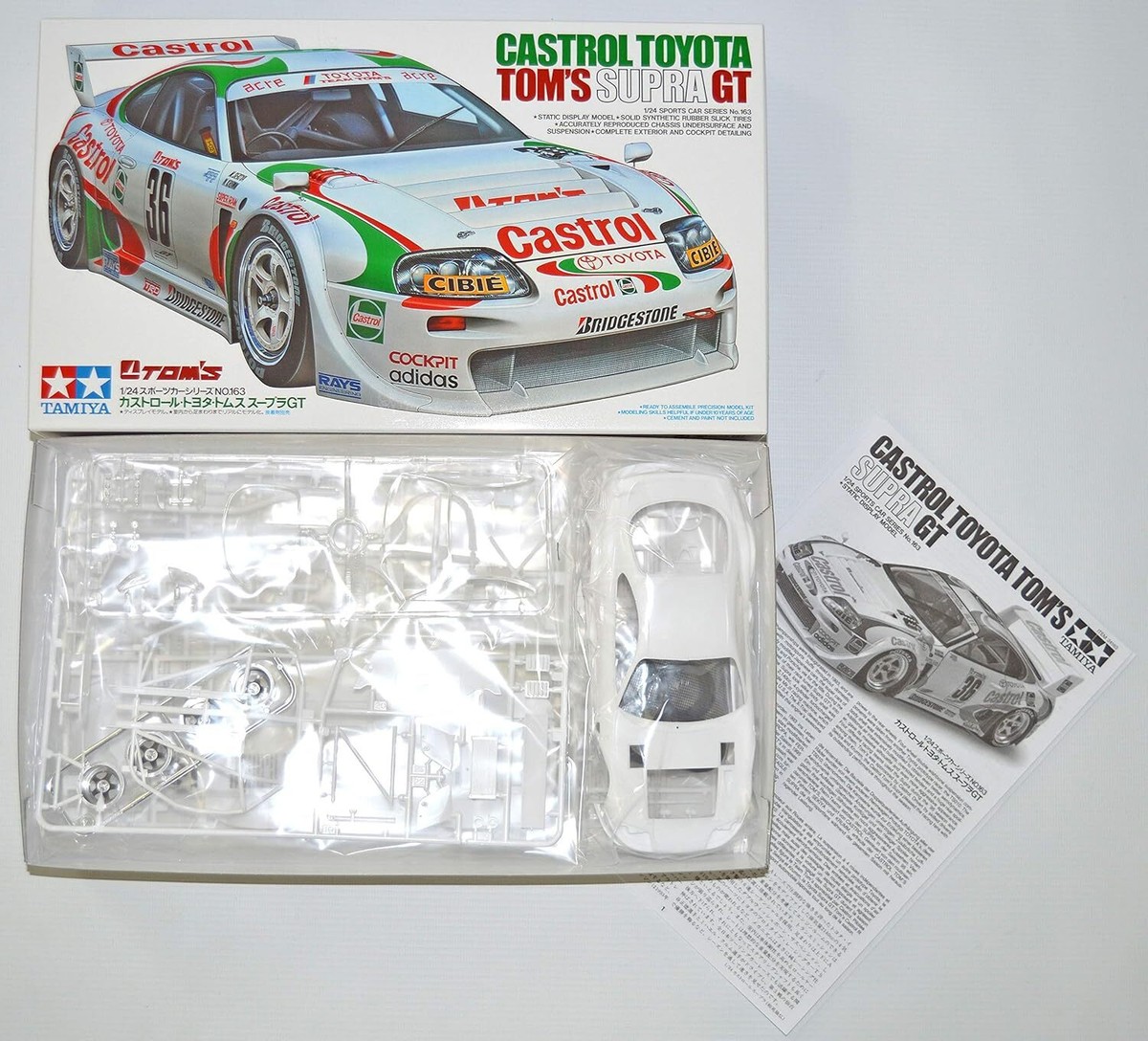 New TAMIYA 1/24 CASTROL Toyota Tom's Supra GT from Japan | eBay New TAMIYA 1/24 CASTROL Toyota Tom's Supra GT from Japan | eBay