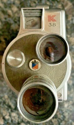 Vintage Keystone Olympic K38 8mm Movie Camera-made in USA 2 Lens