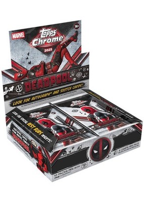 2025 Topps Chrome  Marvel Deadpool Hobby Box neu OVP