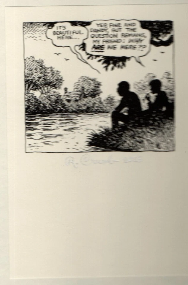 R. CRUMB EXISTENTIAL COMICS SELECTED STORIES - SIGNED BOOK PLUS FREE PRINT* - Image 3 of 4