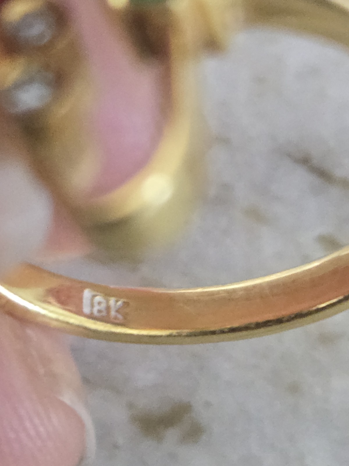 Beautiful Unique Solid 18k Gold With Diamond And … - image 6