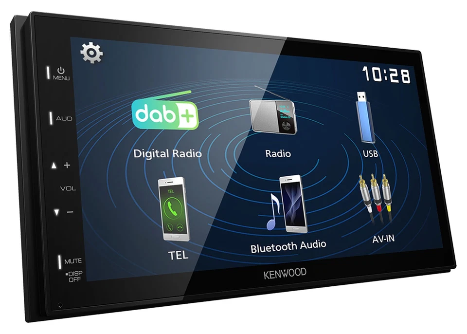 Kenwood 2DIN Bluetooth MP3 USB DAB Autoradio für Subaru Forester Impreza XV ab 1 - Bild 4 von 4