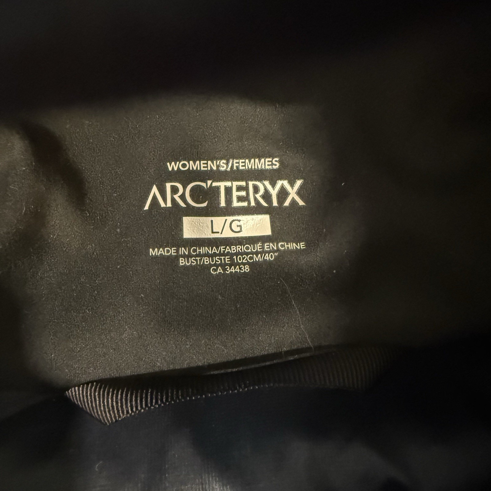 ARC'TERYX Arc’ teryx Andessa Goose Gore Tex piumino giacca sci cappotto blu navy donna taglia large