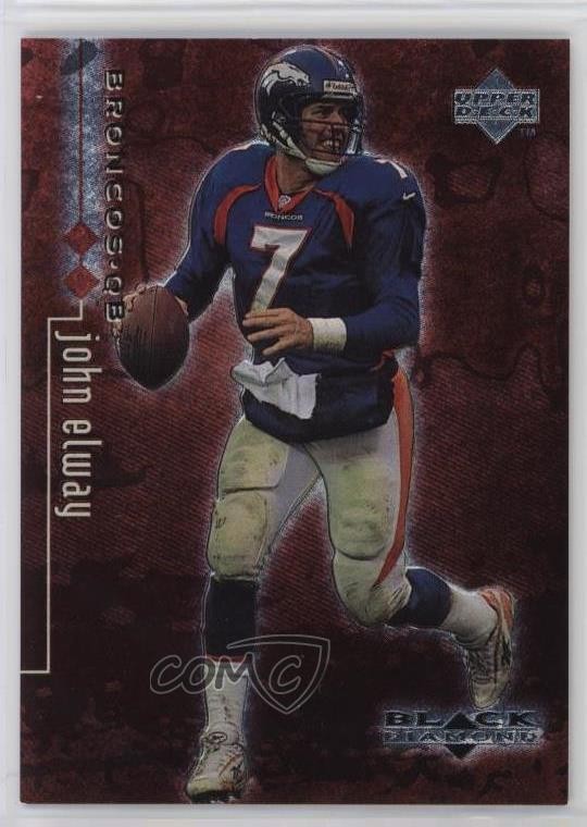 1998 Upper Deck Black Diamond Rookie Edition Double /3000 John Elway #25 HOF 5rq