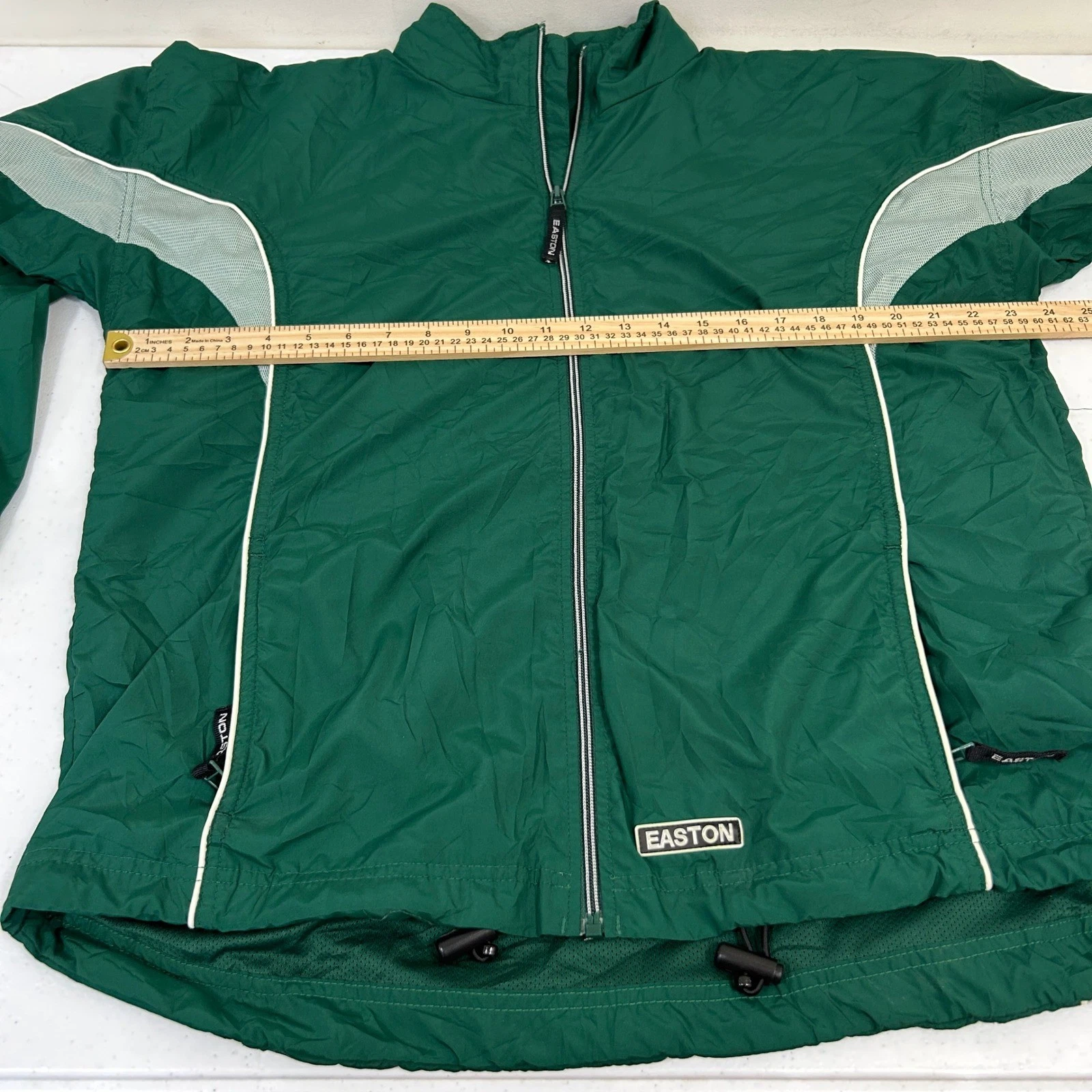 Easton Mens Forest Green Windbreaker Jacket Mesh Lined Full Zip L/XL - product detail image 8