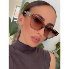 NEW Dior Signature S6U Cat Eye Sunglasses in Khaki Brown