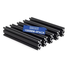 5PCS V Slot 2040 Aluminum Extrusion European Standard 1500mm(59’’) Length Ano...