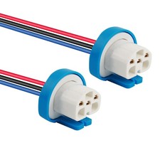 2PCS Headlight Wiring Harness,9007 9004 HB1 HB5 3 Pin Ceramic Headlight... 