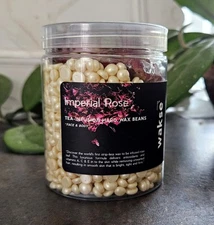 Wakse IMPERIAL ROSE teas Infusion Hard Wax Beans for Face & Body Waxing