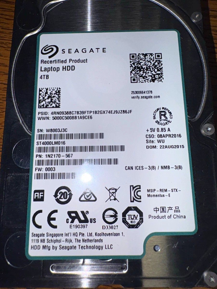 4TB 2.5 Inch SATA Computer Internal Hard Disk Drives for sale | eBay