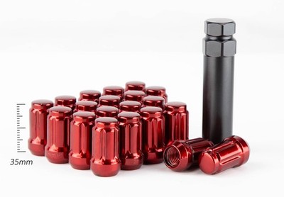 12X1.25 20Pc Aodhan SPL35 Lug Nut Red Fit Infiniti M35 M45 M37 M56 Q45
