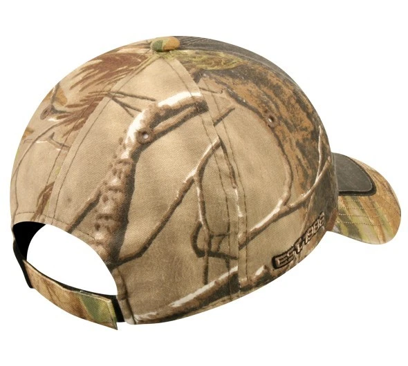 TEAM REALTREE Xtra Green Camo Black Oiled/Worn Look Deer Elk Hunting Hat/Cap - Image 2 of 2