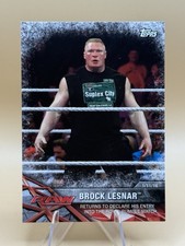 Brock Lesnar 2017 Topps WWE Road To Wrestlemania #7 RAW Trading Card FREE SHIP
