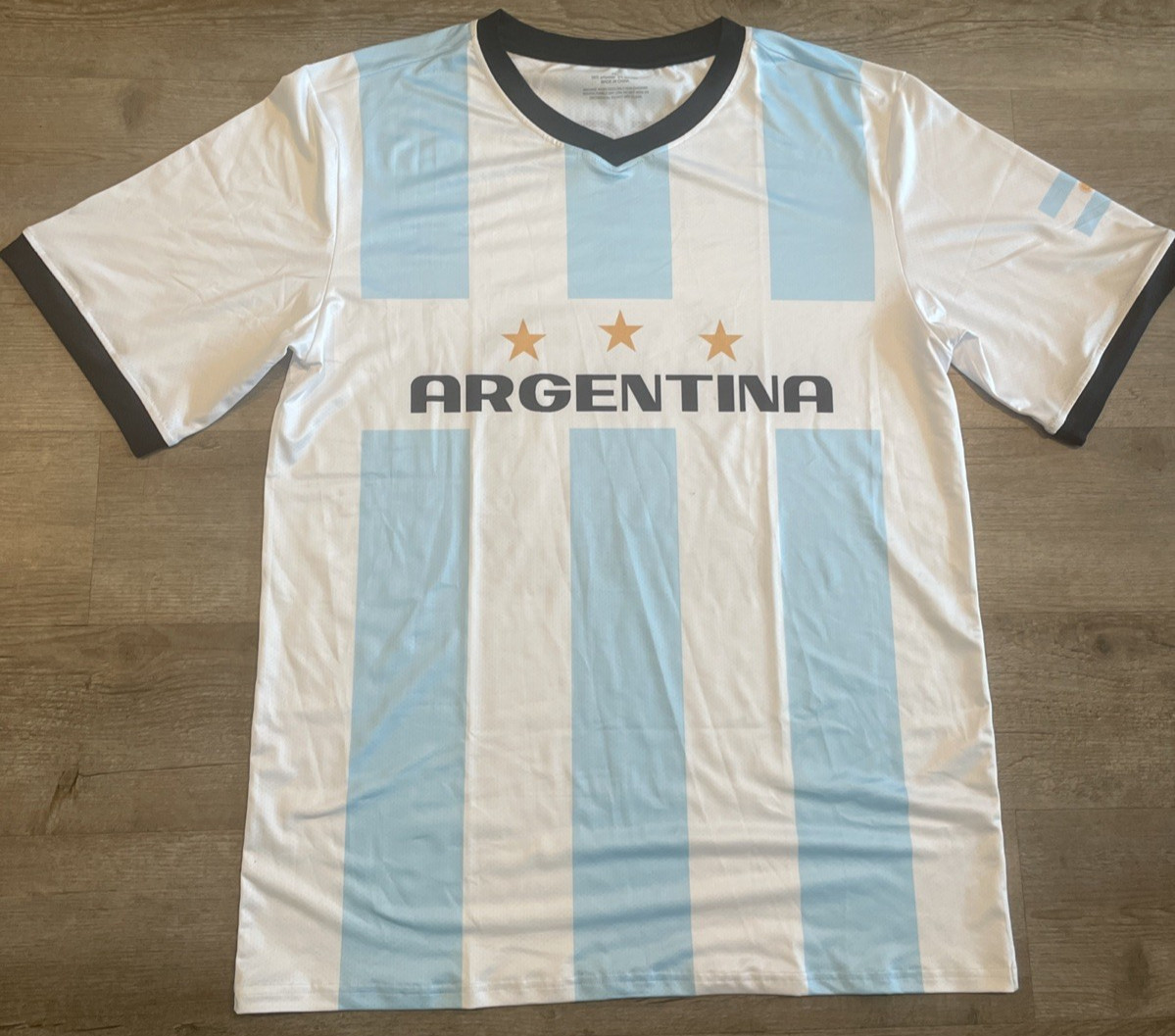 Vintage Argentina Messi Jersey #10 Size XL Blue + White