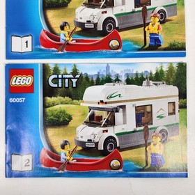 Lego 60057 Instruction Manuals Only 2014 LEGO City Camper Van w/Canoe