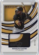 2022 Panini Immaculate Remarkable Rookie Jerseys Blue 7/25 Rodolfo Castro 12ty