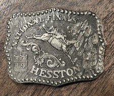 Sealed 1986 Hesston National Finals Rodeo NFR Adult Belt Buckle