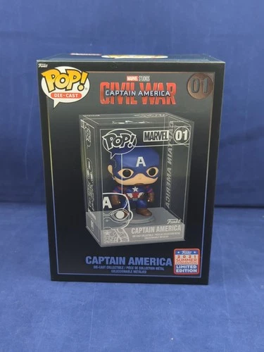 Funko Pop! Die-Cast Captain America #01 Summer Convention 2021 Marvel Sealed MIB
