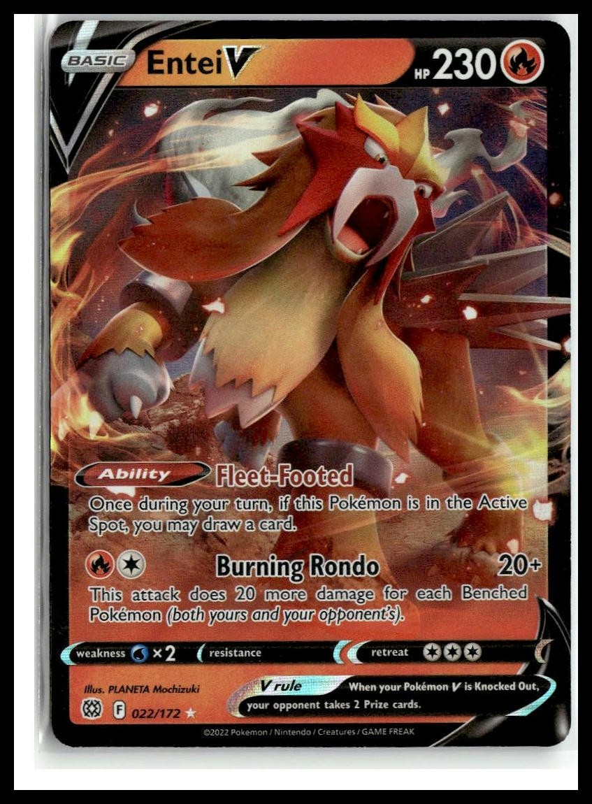 SWSH09: Brilliant Stars #022/172 Entei V