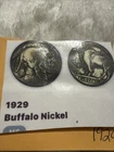 1929 AU Buffalo Nickel 5 Cents Coin United States of America