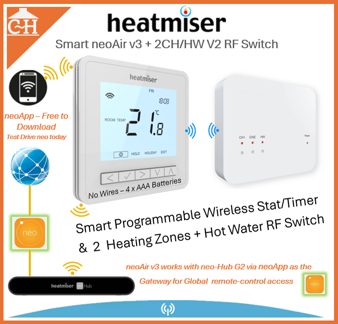 Neoair Bundle Heatmiser Neo Air Heatmiser NeoAir V2-M Wireless