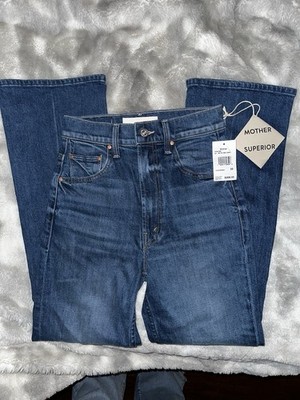 Mother Superior The Scooter Ankle Blue Denim Women's Jeans Medium Wash 5-Pocket