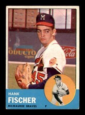 1963 Topps #554 Hank Fischer RC VG/VGEX X3661380