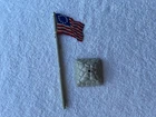 Marx Revolutionary War playset Colonial Betsy Ross metal flag
