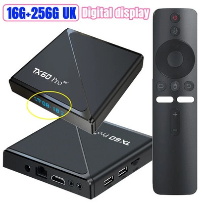 Android 16 Smart TV Box, Quad Core, Dual WiFi 6, Voice Remote, 16G