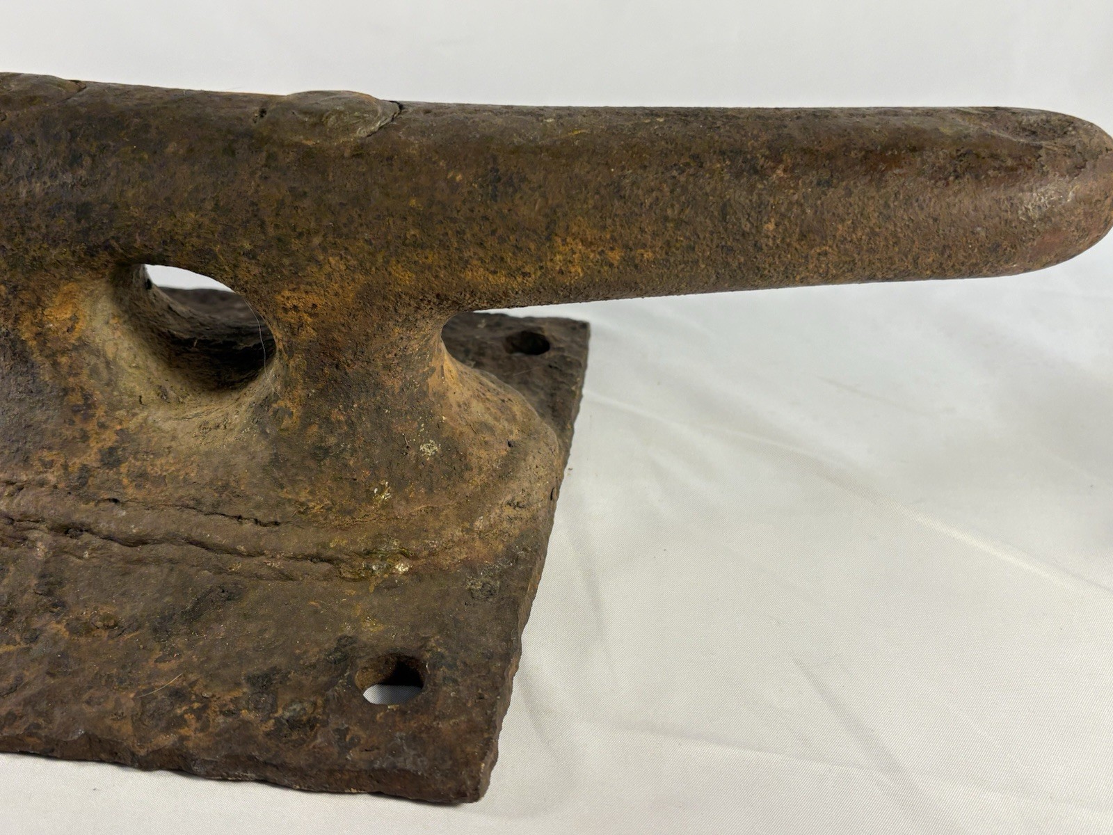 Antique Cast Iron Nautical Dock Cleat 30lb Ship Mooring Boat Rope Tie Marine USA