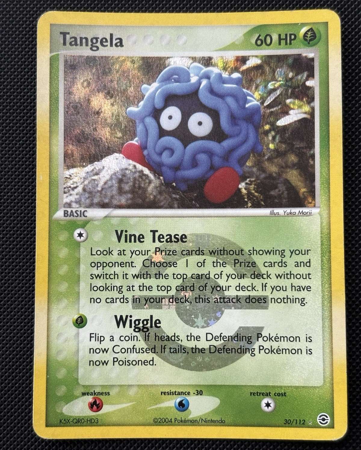 Pokemon TCG EX FireRed & LeafGreen 2004 Tangela 30/112 Reverse Holo (MP)