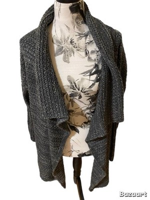 Dunkelgraue Strickjacke von Review Größe 40/42