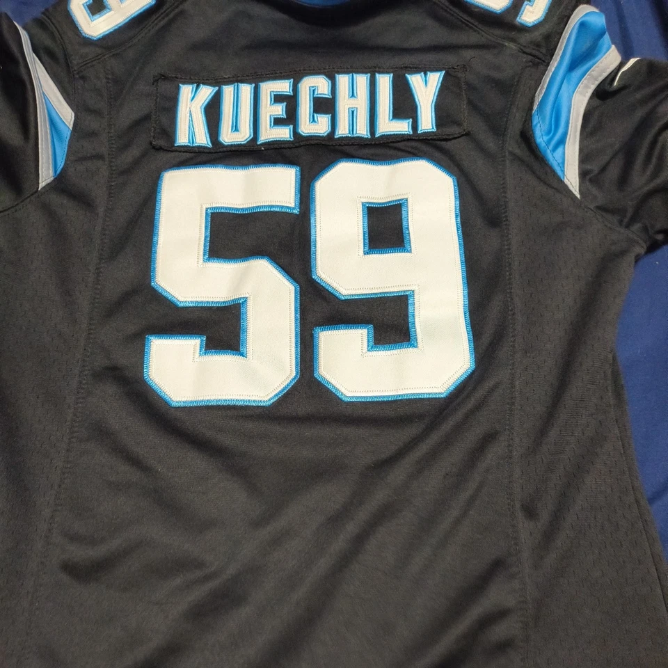 Camiseta deportiva Luke Kuechly #59 Carolina Panthers Nike NFL On Field réplica XL negra nueva Foto 2 de 4